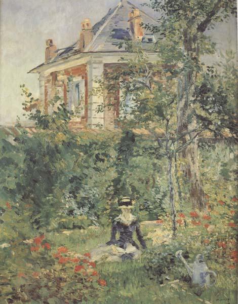 Edouard Manet Un coin du jardin de Bellevue (mk40) oil painting image